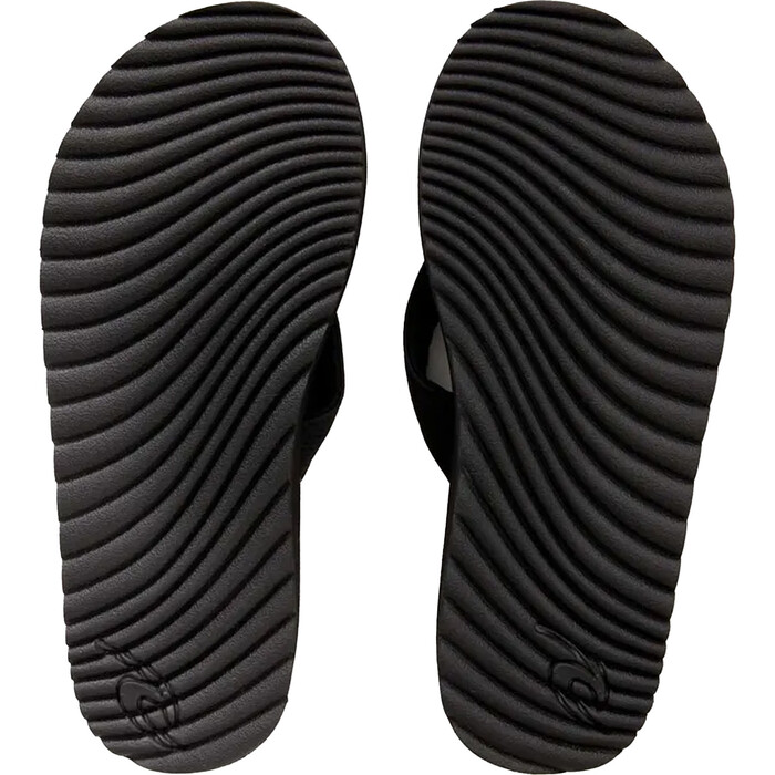 2024 Rip Curl Mens Chiba Open Toe Flip Flops TCTG47 - Black